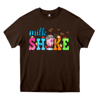 Chocolate Brown milk shake with chocolate heart Heavy Core Tee - AdoDesignShop
