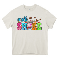 Milk Shake With Chocolate Heart Heavy Core Tee | Teevron