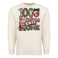 Sandshell hundred days of coffee and chaos Premium Sweatshirt - OliviaCreatesArt