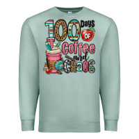 Seafoam hundred days of coffee and chaos Premium Sweatshirt - OliviaCreatesArt