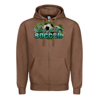 Chestnut Wild about Soccer Zipper Hoodie - HowdyJamesFarm