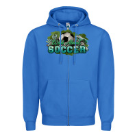True Royal Wild about Soccer Zipper Hoodie - HowdyJamesFarm