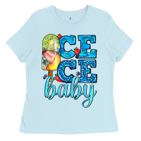 Baby Blue ice ice baby with popsicle Ladies Tee - AdoDesignShop