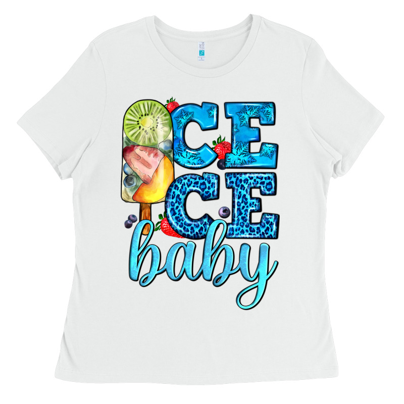 Ice Ice Baby With Popsicle Ladies Tee by AdoDesignShop | Teevron