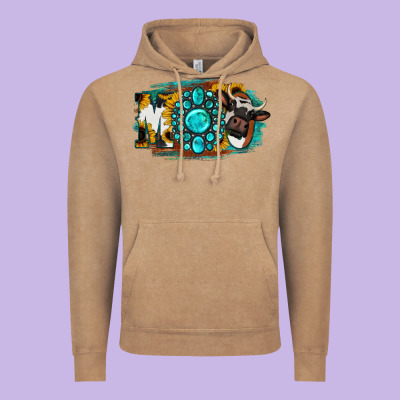 Moo Mothers Vintage Hoodie Designed By Jasminsmagicworld