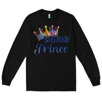 Black birthday prince Long Sleeve Tee - Artiststas