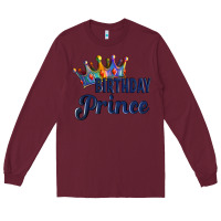 Burgundy birthday prince Long Sleeve Tee - Artiststas
