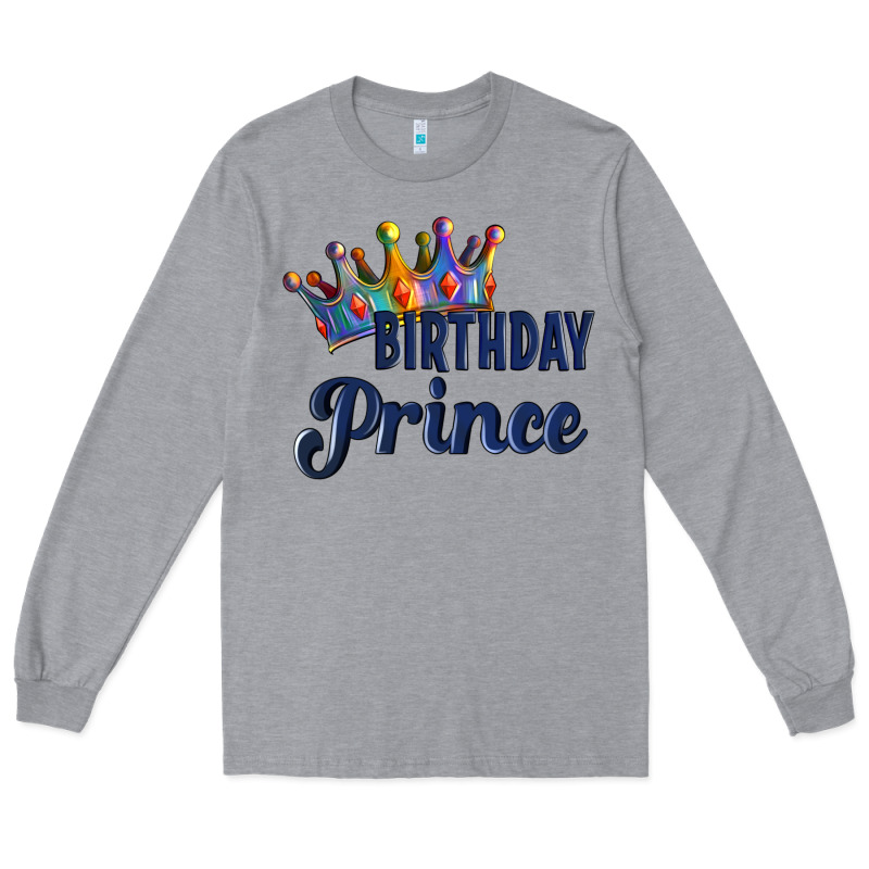 Birthday Prince Long Sleeve Tee by Artiststas | Teevron