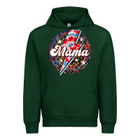 Forest Green Western Mama Patriotic 4th of July Urban Hoodie - LillyAllenDesigns