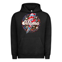 Pigment Black Western Mama Patriotic 4th of July Urban Hoodie - LillyAllenDesigns
