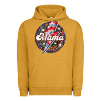 Pigment Peanut Butter Western Mama Patriotic 4th of July Urban Hoodie - LillyAllenDesigns