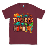 Burgundy my favorite call me mama Classic Tee - MaliasSmallBusiness