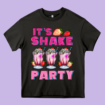 Its Shake Party With Milkshake Heavy Core Tee Designed By Adodesignshop