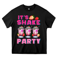 Black its shake party with milkshake Heavy Core Tee - AdoDesignShop