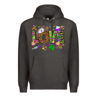Smoke Mardi Gras love Nurse Premium Hoodie - HowdyJamesFarm