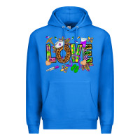 True Royal Mardi Gras love Nurse Premium Hoodie - HowdyJamesFarm