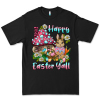 Black happy easter y'all rabbit Premium Tee - BarkalooDesign