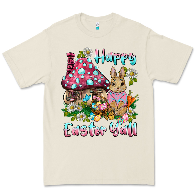 Happy Easter Y'all Rabbit Premium Tee by BarkalooDesign | Teevron