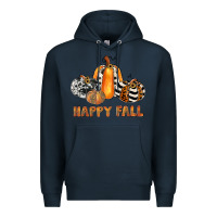 Navy happy fall Premium Hoodie - JahusDesignShop