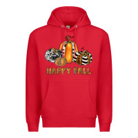 Red happy fall Premium Hoodie - JahusDesignShop