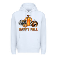 White happy fall Premium Hoodie - JahusDesignShop