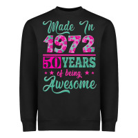 Black made in 1972, 50 years of being awesome Heavyweight Sweatshirt - Jasminsmagicworld