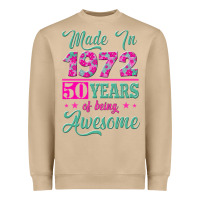 Mushroom made in 1972, 50 years of being awesome Heavyweight Sweatshirt - Jasminsmagicworld