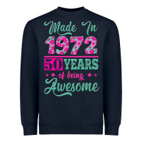Navy made in 1972, 50 years of being awesome Heavyweight Sweatshirt - Jasminsmagicworld