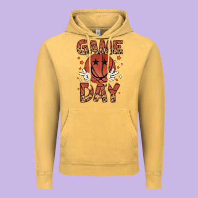 Game Day Vintage Hoodie Designed By Maliassmallbusiness