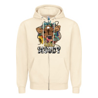 Sandshell Just a little moody baby cow Zipper Hoodie - HowdyJamesFarm