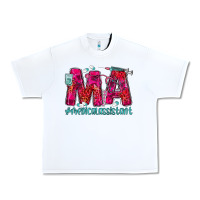 White medical assistant Urban Heavy Tee - MaliasSmallBusiness