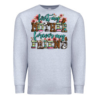 Heather Grey first my mother forever my friend Premium Sweatshirt - OliviaCreatesArt