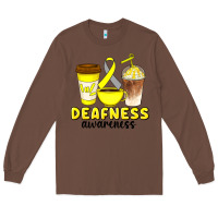 Chestnut deafness awareness coffee cups Long Sleeve Tee - Artiststas