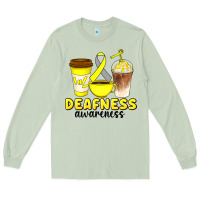 Matcha deafness awareness coffee cups Long Sleeve Tee - Artiststas