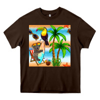 Tropical Animals Seamless Pattern Heavy Core Tee | Teevron