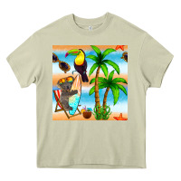 Mossy tropical animals seamless pattern Heavy Core Tee - BundleAndBundleShop