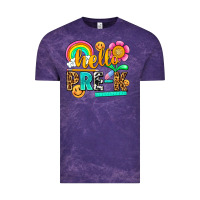Cloud Purple hello pre k Vintage Tee - NancyCooperArtShop