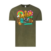 Vintage Olive hello pre k Vintage Tee - NancyCooperArtShop