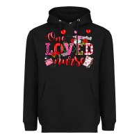 Black one loved nurse valentine's day Heavyweight Hoodie - OliviaCreatesArt