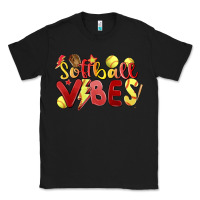 Black softball vibes Classic Tee - MaliasSmallBusiness