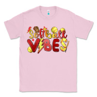 Bubblegum Pink softball vibes Classic Tee - MaliasSmallBusiness