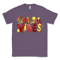 Lavender softball vibes Classic Tee - MaliasSmallBusiness