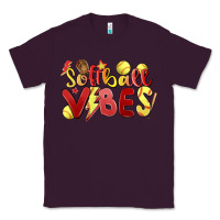 Plum softball vibes Classic Tee - MaliasSmallBusiness