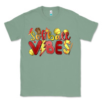 Sage softball vibes Classic Tee - MaliasSmallBusiness