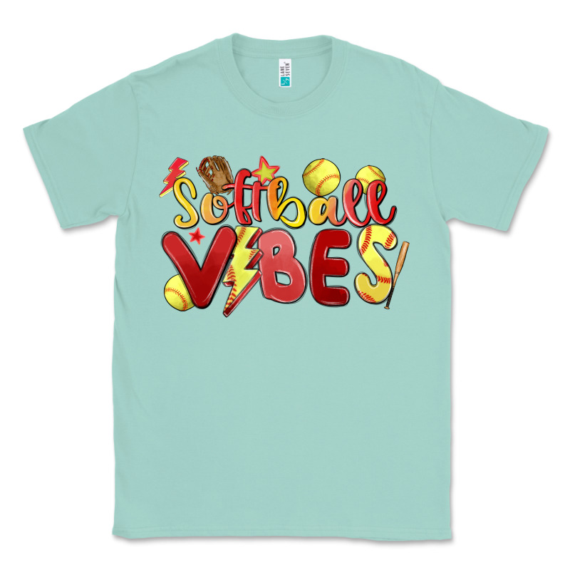 Softball Vibes Classic Tee by MaliasSmallBusiness | Teevron