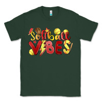 Sports Green softball vibes Classic Tee - MaliasSmallBusiness