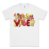 White softball vibes Classic Tee - MaliasSmallBusiness