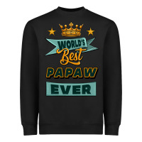 Black world's best papaw ever Heavyweight Sweatshirt - Jasminsmagicworld