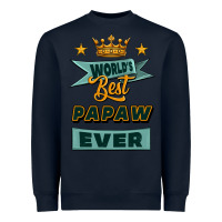 Navy world's best papaw ever Heavyweight Sweatshirt - Jasminsmagicworld