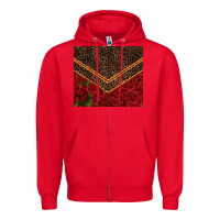 Red red roses with leopard Zipper Hoodie - TumblerDesignByShophia